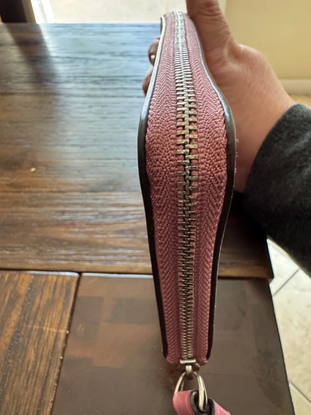 Coach Floral Zip-Around Wristlet Wallet - Picture 2 of 4